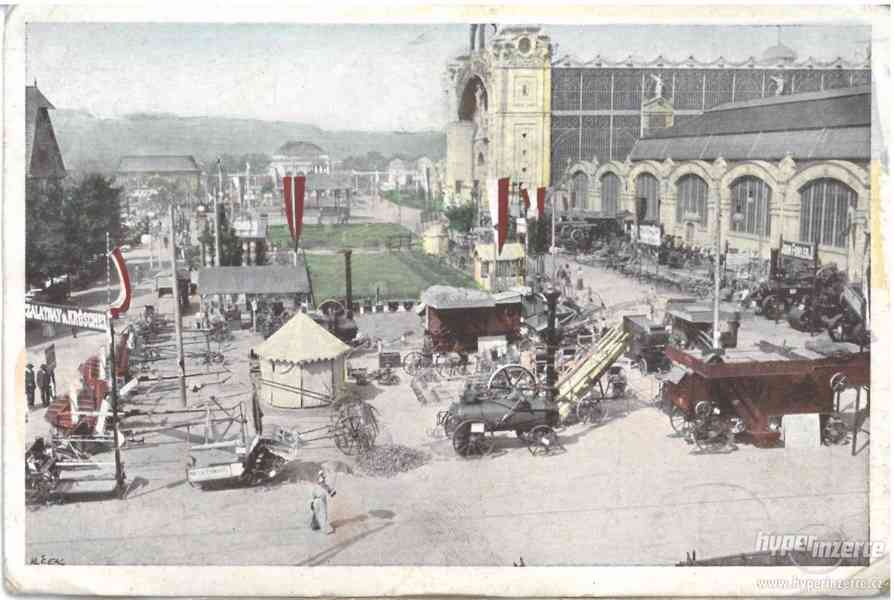 Stará pohlednice - Praha - Hospodářská výstava - 1914 - foto 1