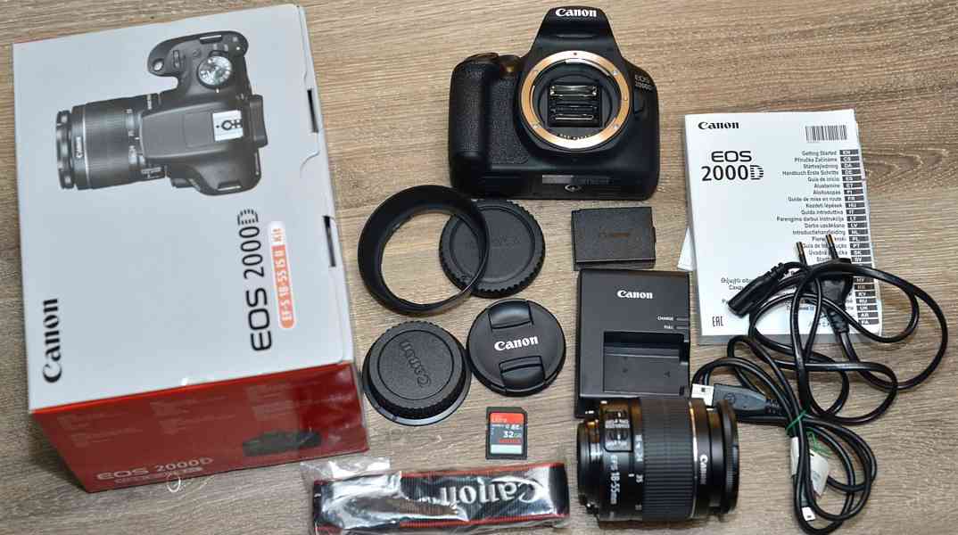 Canon EOS 2000D + Lens EFS 18-55mm  jen 1700 Exp. - foto 3