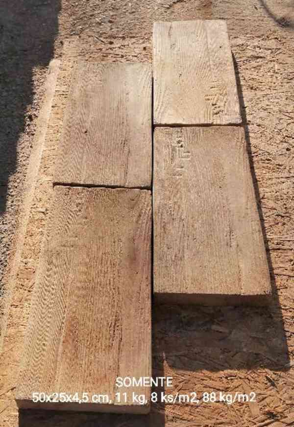 Betonová dlažba v imitaci dřeva v různých typech  - foto 8