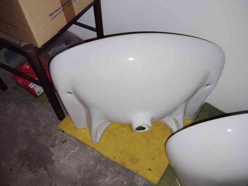 Umyvadla keramická bílá koupelnová (3 ks-různé velikosti) - foto 3