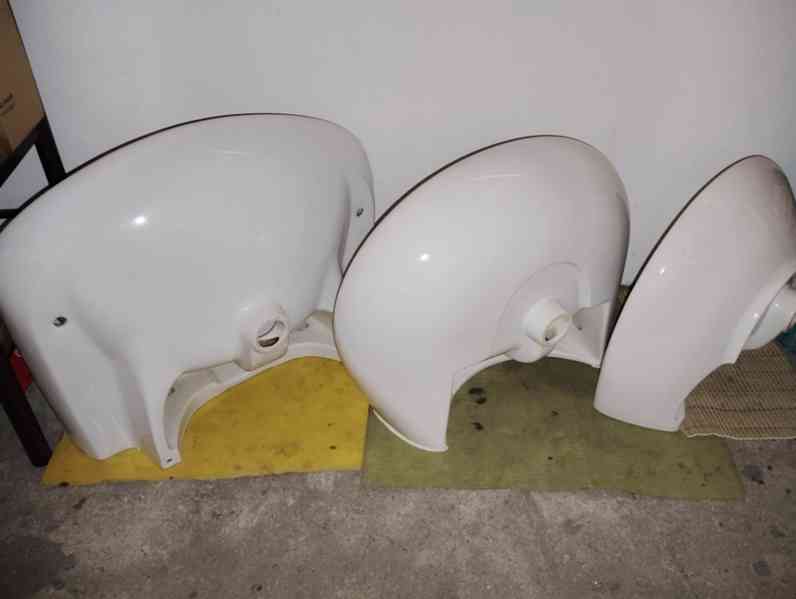 Umyvadla keramická bílá koupelnová (3 ks-různé velikosti) - foto 2