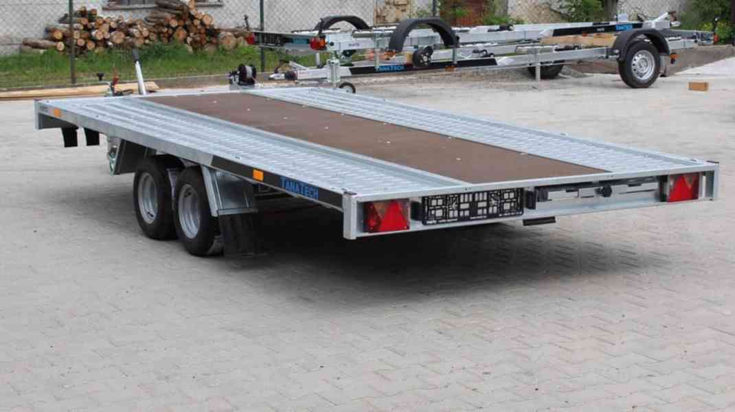 Přívěs na přepravu aut GT KIPPBAR 400 S 2700kg sklopný - foto 8
