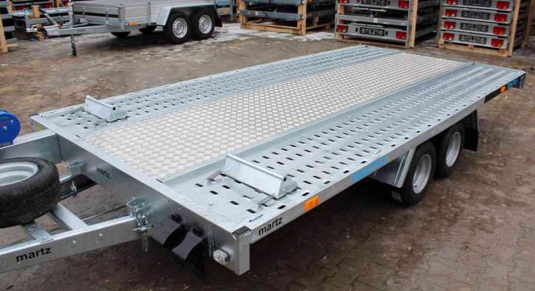 Přívěs na přepravu aut GT KIPPBAR 400 S 2700kg sklopný - foto 3