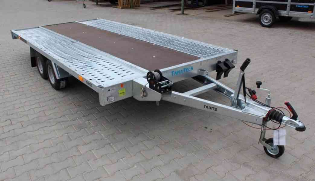 Přívěs na přepravu aut GT KIPPBAR 400 S 2700kg sklopný - foto 7