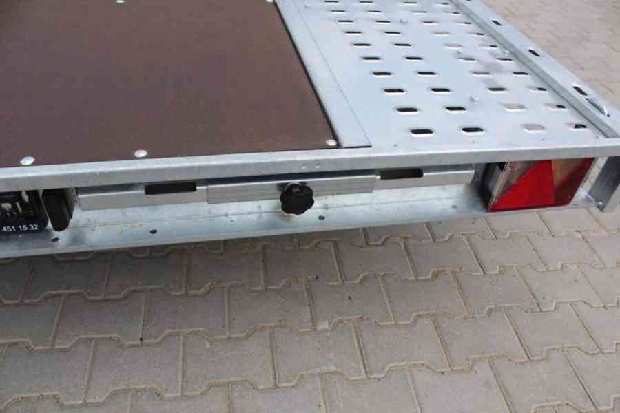 Přívěs na přepravu aut GT KIPPBAR 400 S 2700kg sklopný - foto 4
