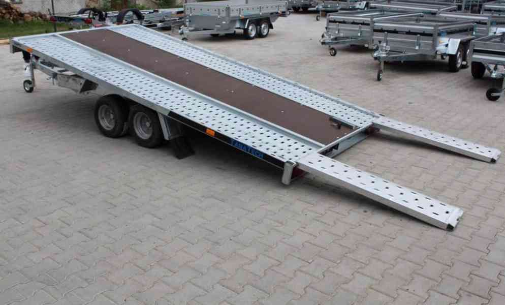 Přívěs na přepravu aut GT KIPPBAR 400 S 2700kg sklopný - foto 5