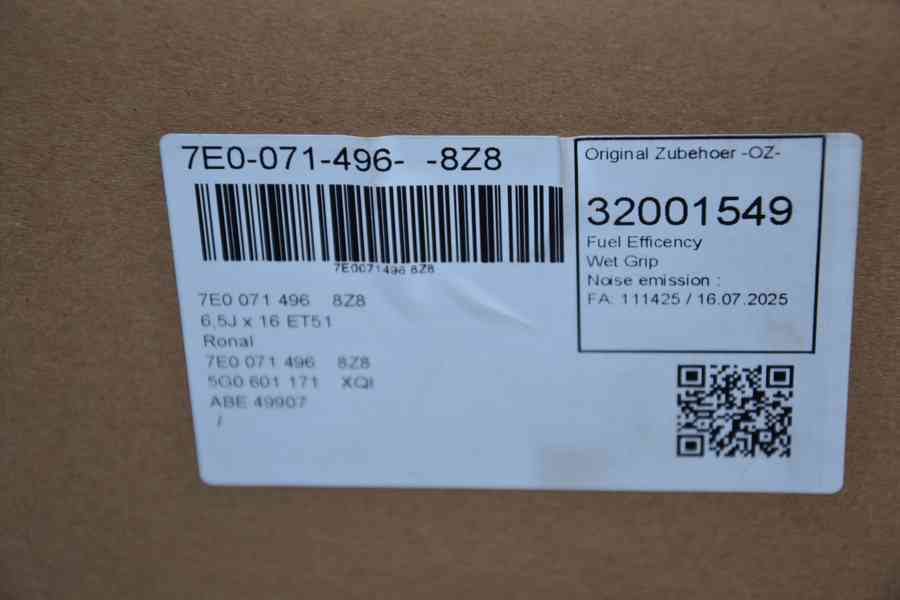 VW Transporter T5, T6, T6.1– NOVÉ Alu kola 6.5x16 ET51, 5x12 - foto 4