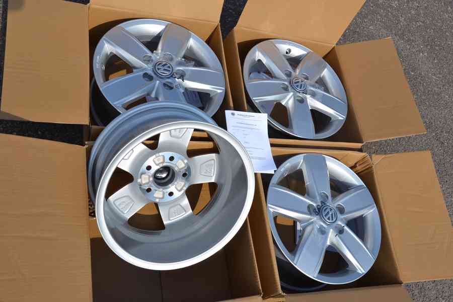 VW Transporter T5, T6, T6.1– NOVÉ Alu kola 6.5x16 ET51, 5x12 - foto 14