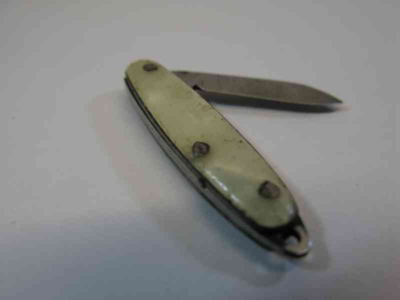 Starý Kapesní Nůž, zavírací, Unikátní Malá velikost - foto 6