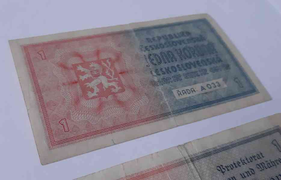 Konvolut bankovek Protektorát Čechy a Morava - foto 6