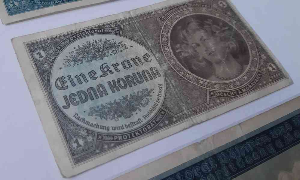 Konvolut bankovek Protektorát Čechy a Morava - foto 8