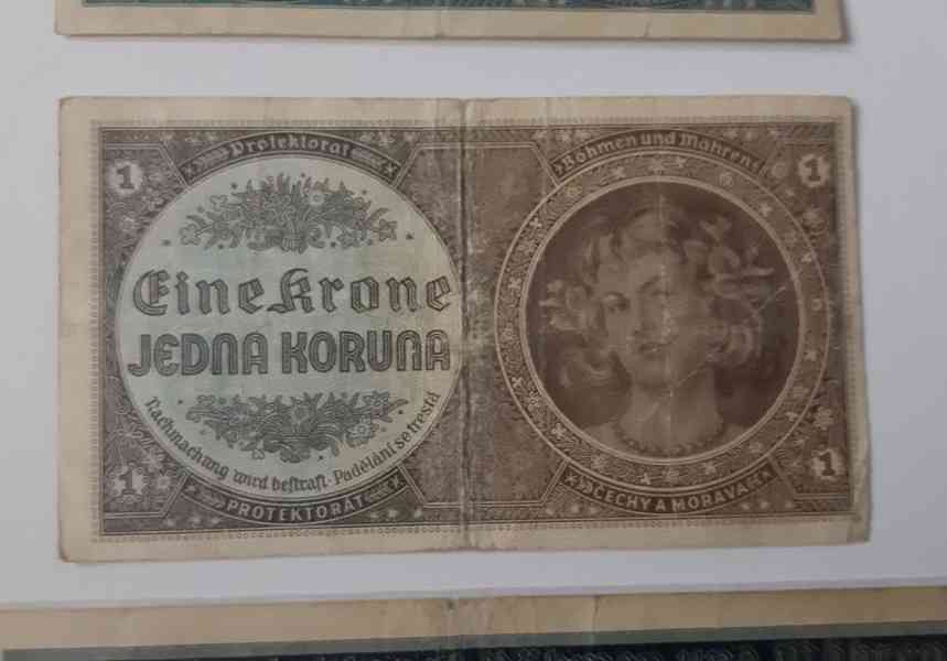 Konvolut bankovek Protektorát Čechy a Morava - foto 7