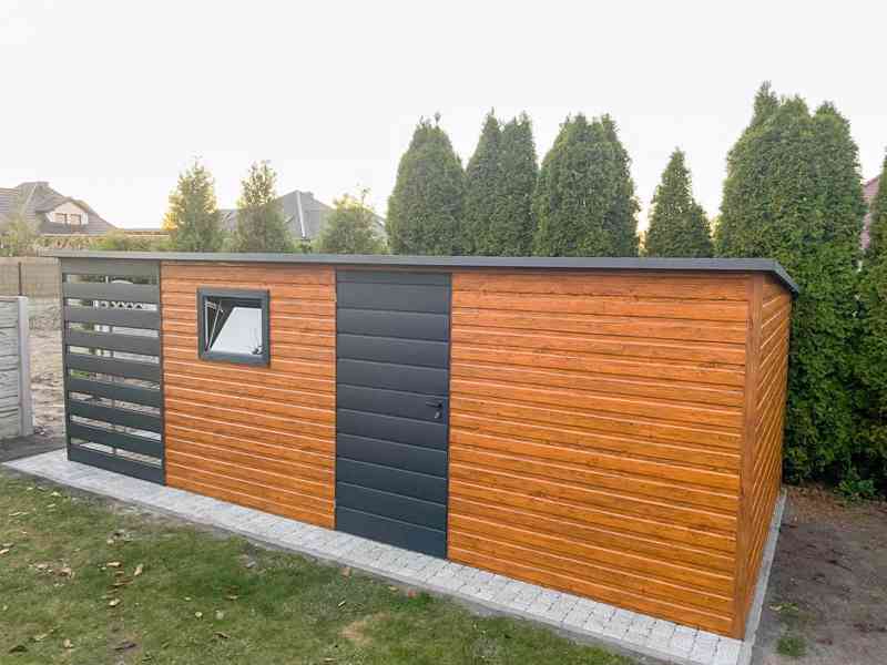 Zahradní domek 5x3,5m + přístřešek 1,5m - dveře - okno TS869 - foto 2