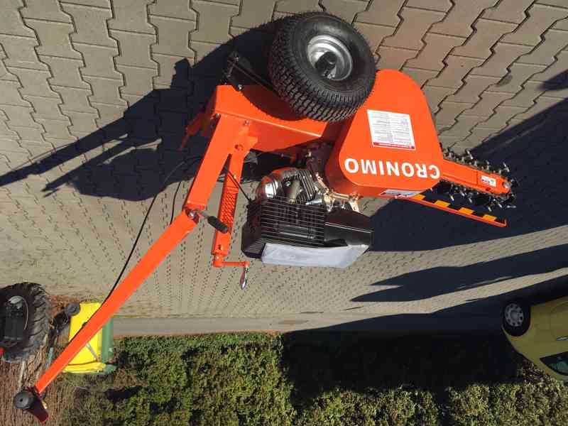 Drážkovací fréza, zemní rýhovač - motorový - foto 2