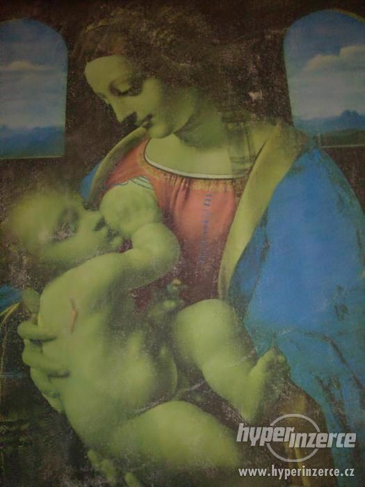 Krásný obraz.Leonardo da Vinci - Madonna Litta - foto 1