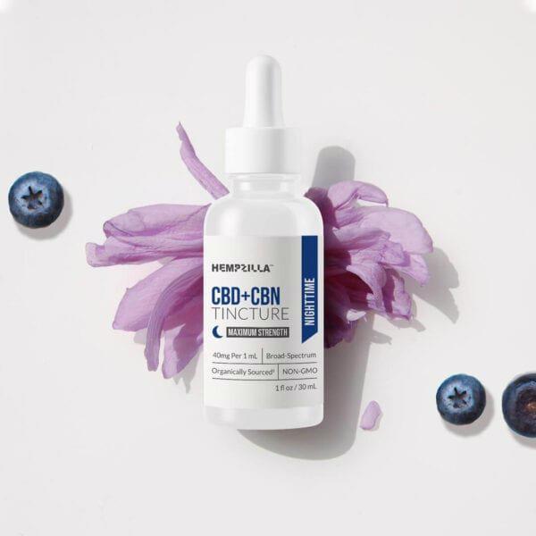 BlueberryLavenderCBNCBDTincture Nighttime Formula Sheikhupur - foto 2