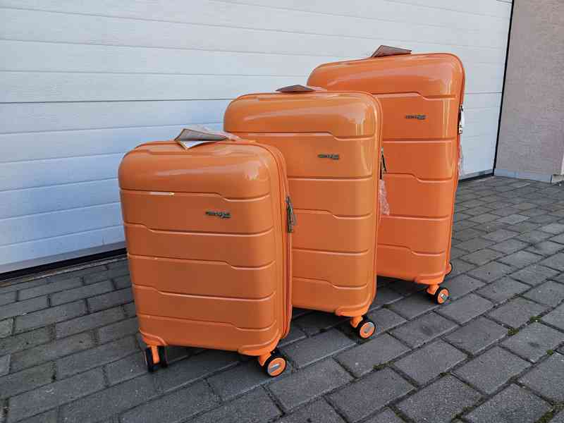 Sada skořepinových cestovních kufrů nová mix barev - foto 3