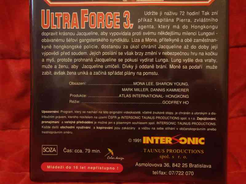 VHS Ultra Force 3: Pod policejní ochranou TOP stav - foto 2