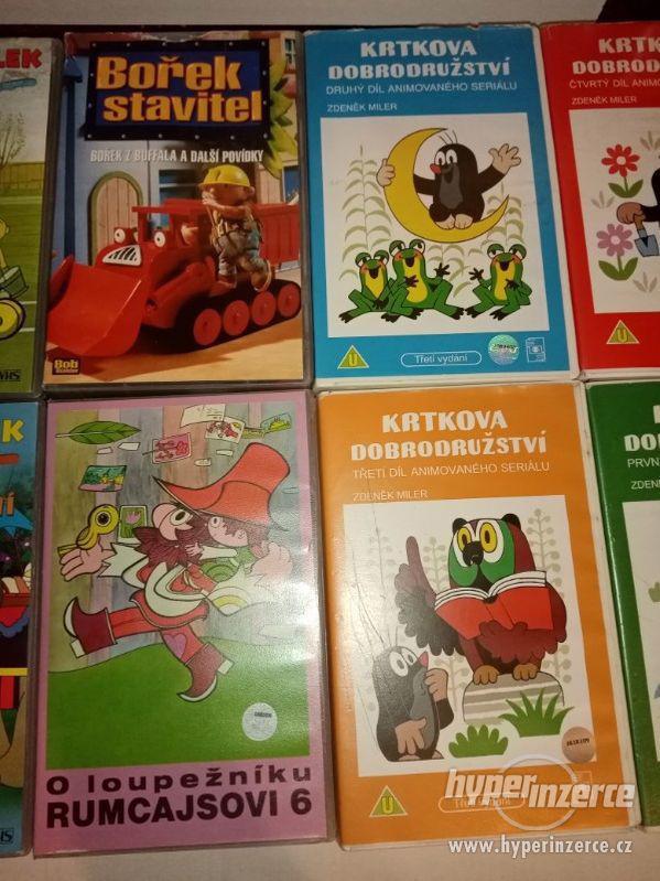 Videokazety s dětskou tématikou - 4 x krtek a jiné - foto 3