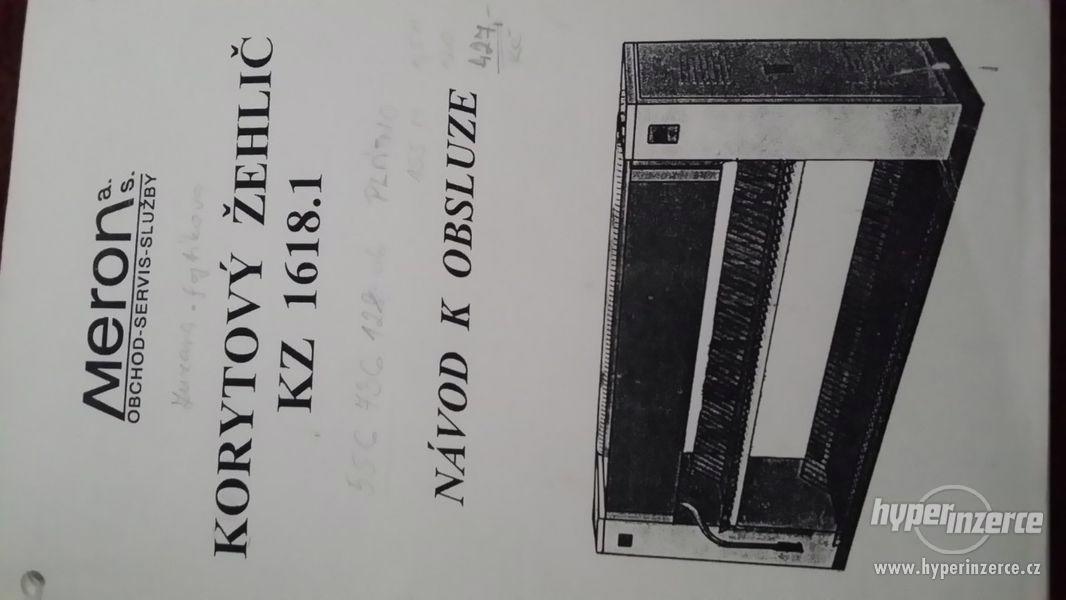 Korytový žehlič KZ1618. 1 - foto 1