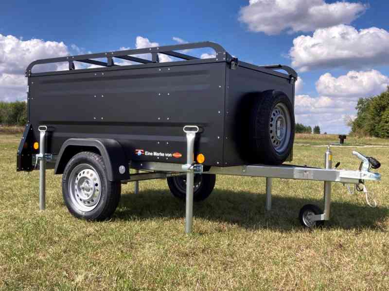 Přívěsný Vozík CAMPING Blackout s Nosičem na Stan Böckmann - foto 4