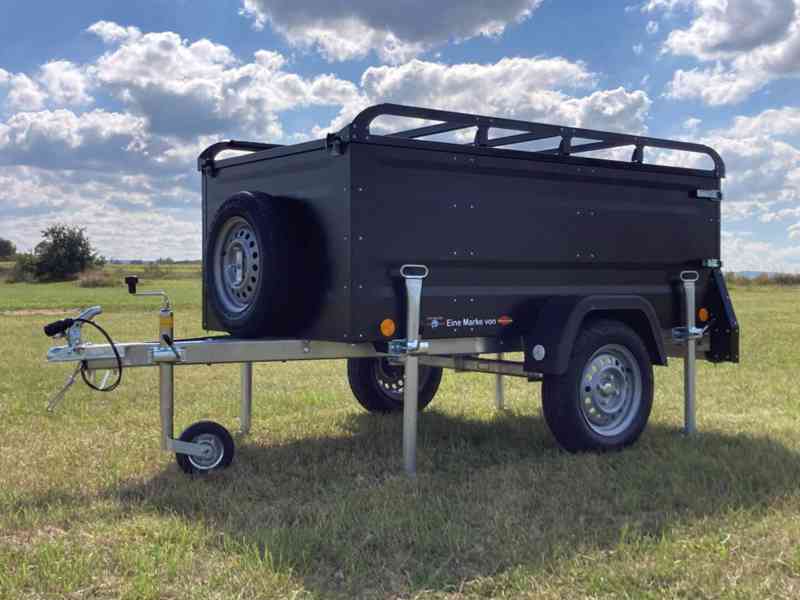 Přívěsný Vozík CAMPING Blackout s Nosičem na Stan Böckmann - foto 22