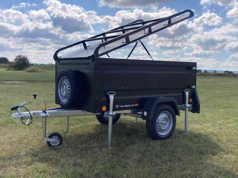 Přívěsný Vozík CAMPING Blackout s Nosičem na Stan Böckmann - foto 14