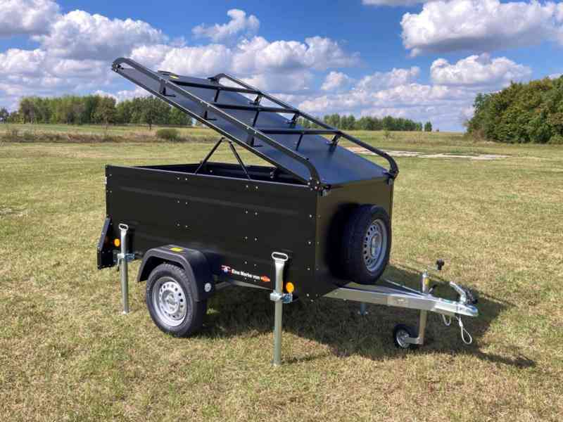 Přívěsný Vozík CAMPING Blackout s Nosičem na Stan Böckmann
