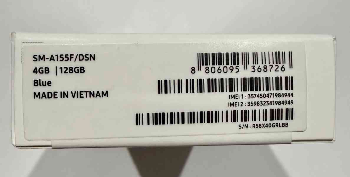 Prodám mobilní telefon SAMSUNG A15 LTE 155F/4 GB/128 GB/Blue - foto 5