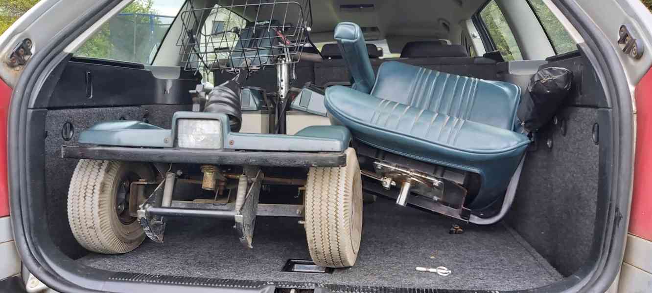 Elektrický seniorský skládací vozíček LARK – baterie 2 x 45  - foto 4