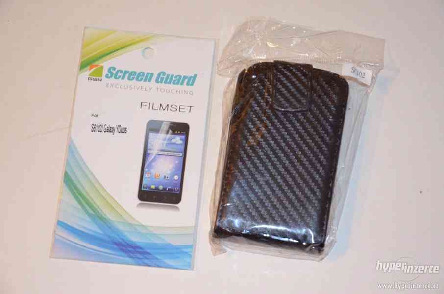 Nové kožené pouzdro pro Samsung Galaxy Y Duos S6102 - foto 1