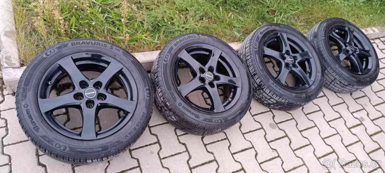 Letní kola Borbet + Barum Bravuris 5 – 205/55 R16 (alu disk)