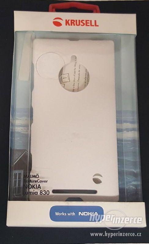 Zadní kryt Nokia Lumia 830 bílý - foto 1