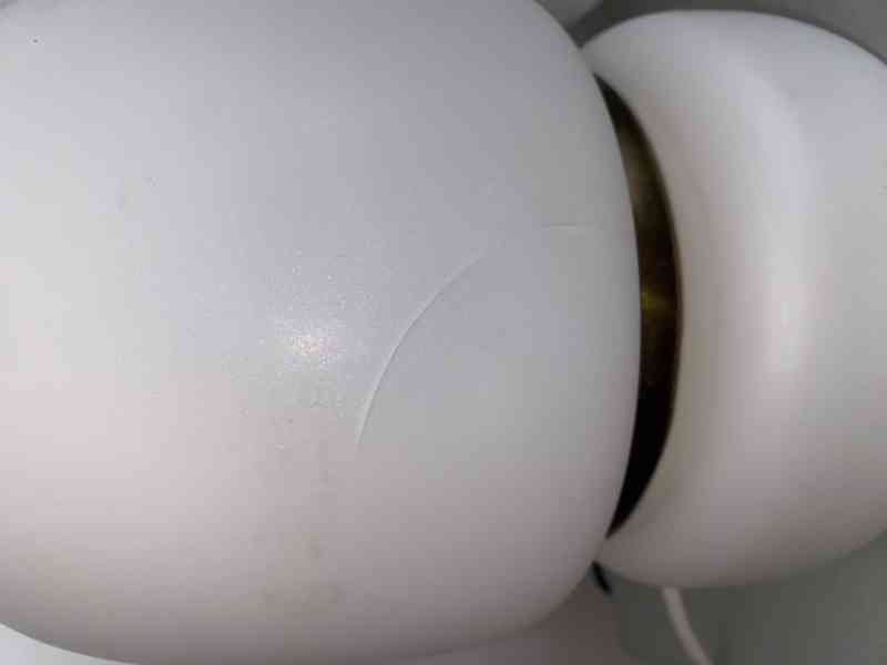 2 x retro lampička opálové sklo 70.léta - foto 6