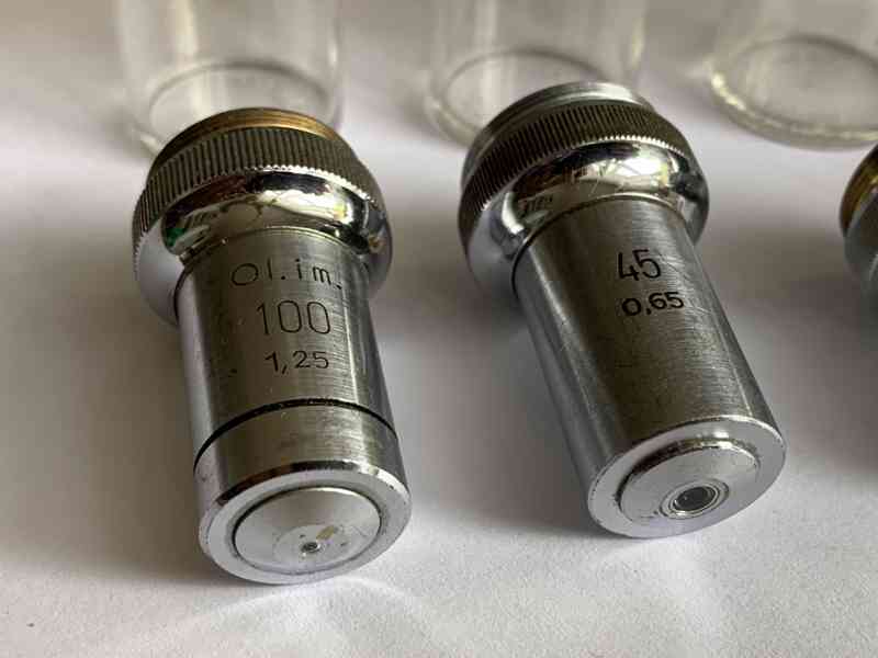 4 x objektiv MEOPTA pro mikroskop - foto 2