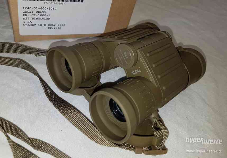 US Army M24 Coyote Binoculars 7x28, dalekohled - NOVÉ - foto 4
