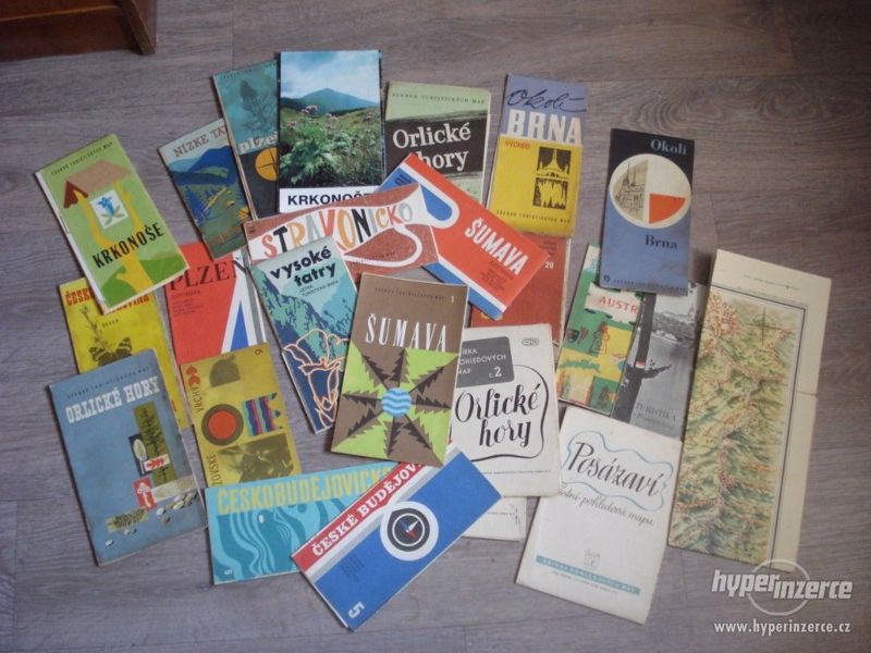 retro turistické mapy