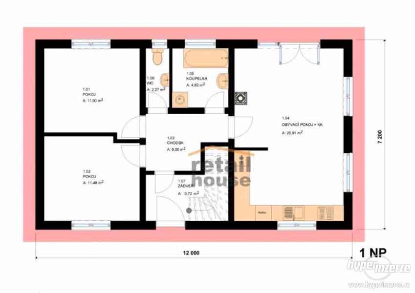 Rodinný dům Pegas One Top, 5+kk, 110 m2 - foto 5