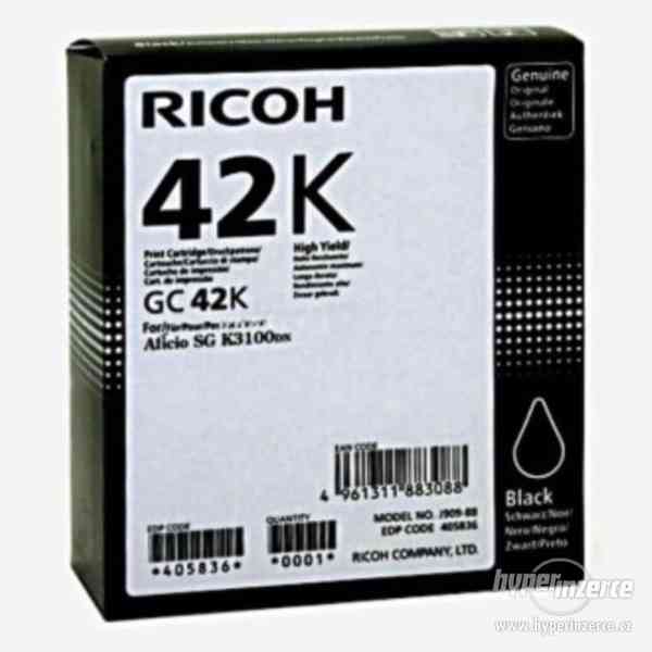 Originální gelová náplň Ricoh GC-42K (405836), černá