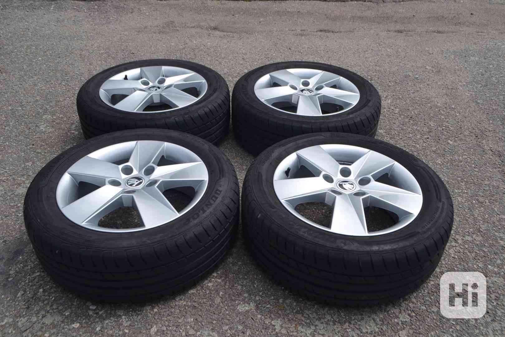 Š.Octavia III+IV- Zánovní 16 orig. Alu disky+205/55R16 letní - foto 1