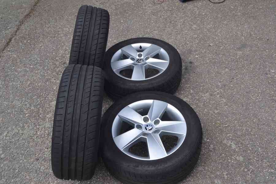 Š.Octavia III+IV- Zánovní 16 orig. Alu disky+205/55R16 letní - foto 22