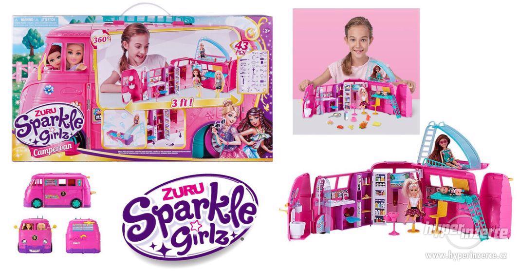 Sparkle Girlz Velký retro karavan pro panenky - foto 1