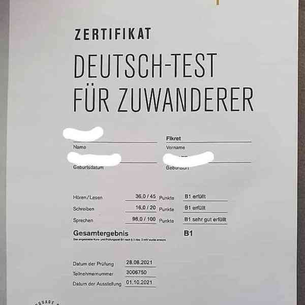 Buy German A1,A2,B1,B2,C1,C2 a1 certificate online, Buy Germ - foto 1