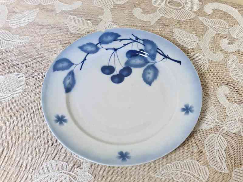 Porcelánový talir Modré Třešně Bystřice u Teplic - foto 2