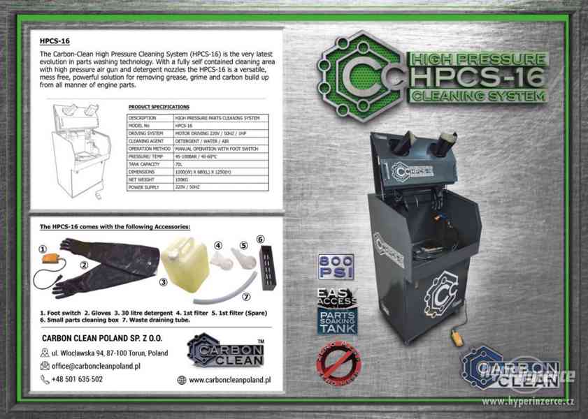 HPCS-16 vysokotlaká myčka pro mechaniky / dílny bez DPH! - foto 9