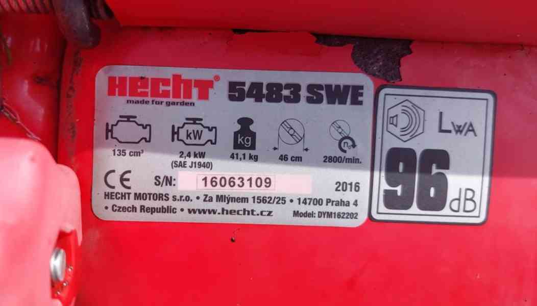 Sekačka HECHT s Elektrický startérem a pojezdem,nová baterie - foto 4