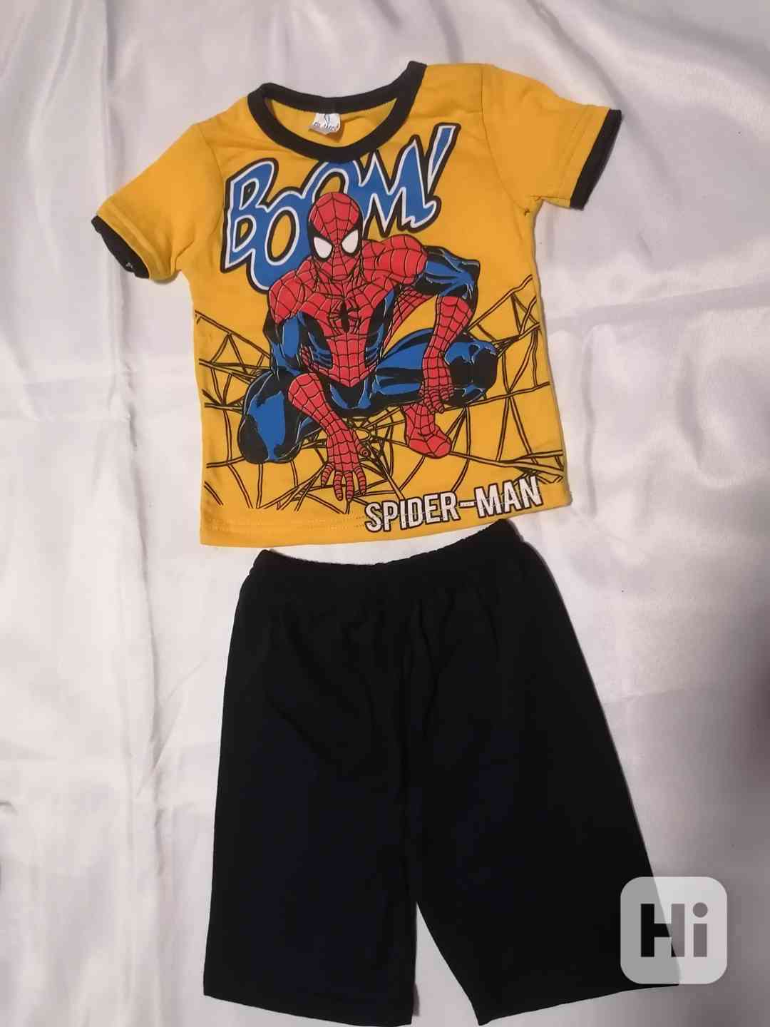 Dětský letní komplet, Spiderman, žlutá barva, vel. 2 roky  - foto 1