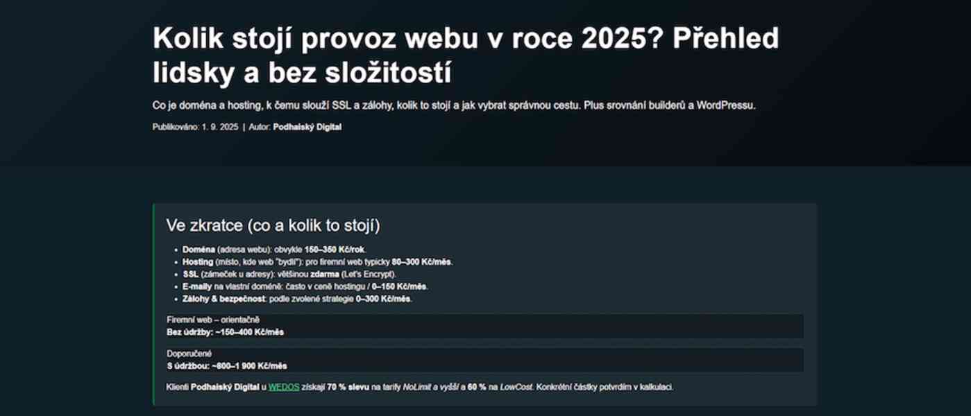 Webové stránky - foto 2