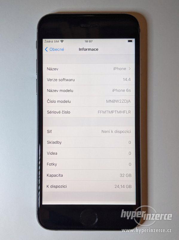 iPhone 6s 32GB šedý, baterie 100% záruka 6 měsícu - foto 3