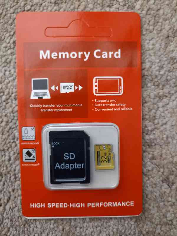 Micro SD karta 32 včetně SD adapteru JEN ROBALENÁ - foto 1